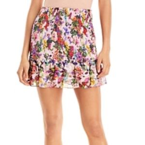 Aqua (Bloomingdales) mini skirt. Floral pattern size small